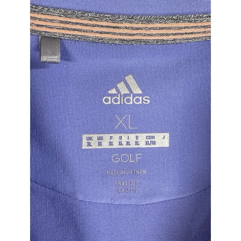 adidas Golf Women's XL Purple Short Sleeve Stretch Collared Polo Shirt - Picture 3 of 10